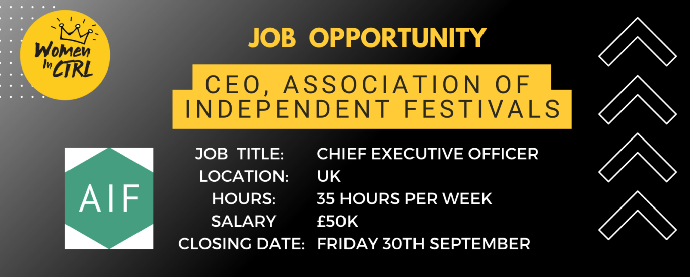 AIF Chief Executive Office, Music Industry Jobs